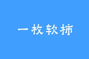 一枚软柿