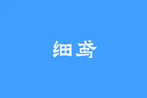 细鸢