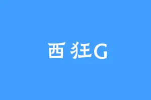 西狂G
