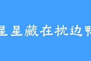 星星藏在枕边鸭