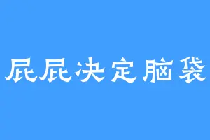 屁屁决定脑袋