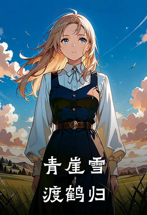 青崖雪，渡鹤归