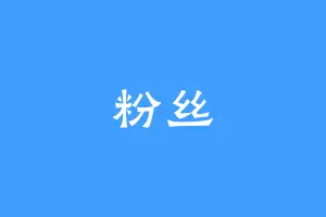 粉丝