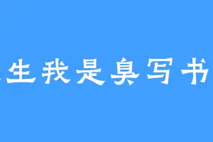 重生我是臭写书的