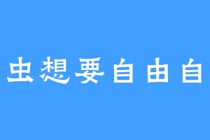 书虫想要自由自在