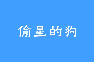 偷星的狗