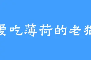 爱吃薄荷的老猫