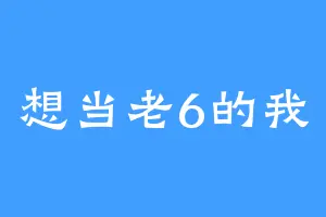 想当老6的我