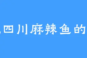 爱吃四川麻辣鱼的罗右