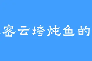 爱吃密云垮炖鱼的黑经