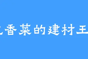 不吃香菜的建材王总A