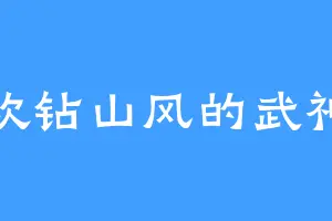 喜欢钻山风的武神子
