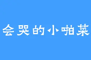 会哭的小啪菜